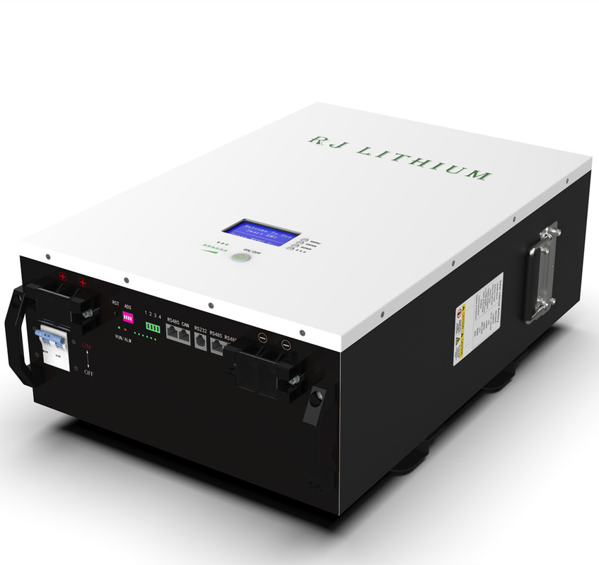 FoShan RJ 24V 48V 200AH 50kWH lithium LFP battery for SRNE Hybrid inverter ASF48100U200-H HYP4850S100-H HYP4860S100-H UN38.3 MSDS Certified
